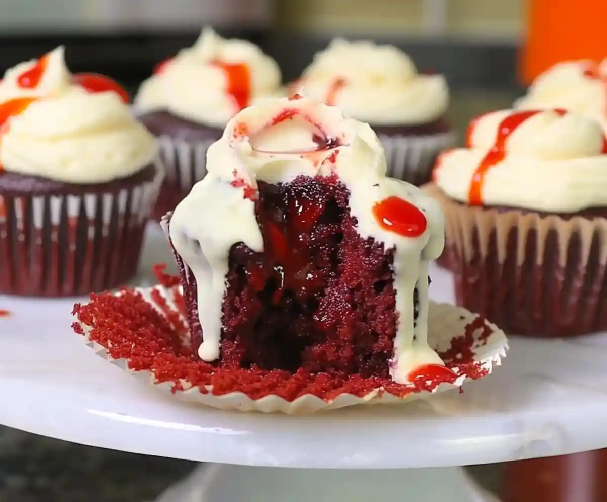 Red Velvet Vampire Cupcakes