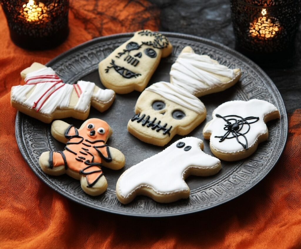 Scary Halloween cookies