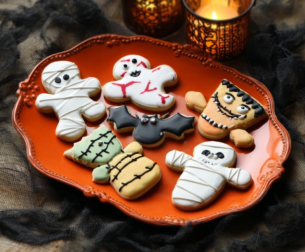 Scary Halloween cookies