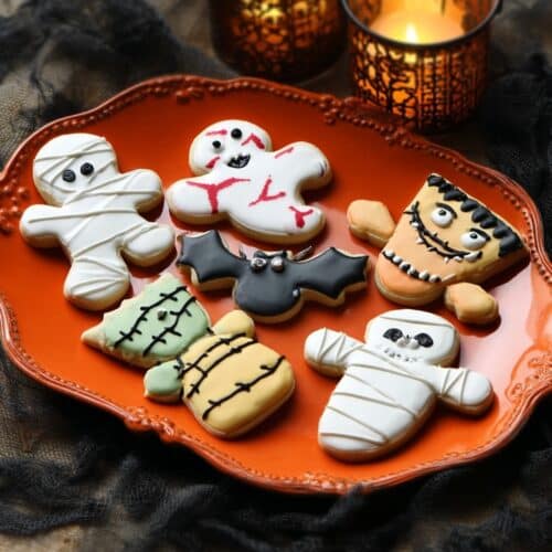 Scary Halloween cookies