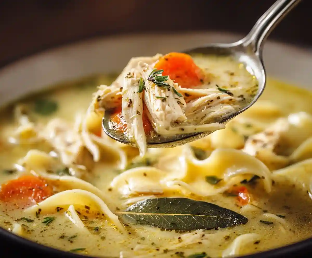 Easy Chicken Noodle Soup with Egg Noodles