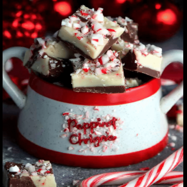 Peppermint Chunk Fudge
