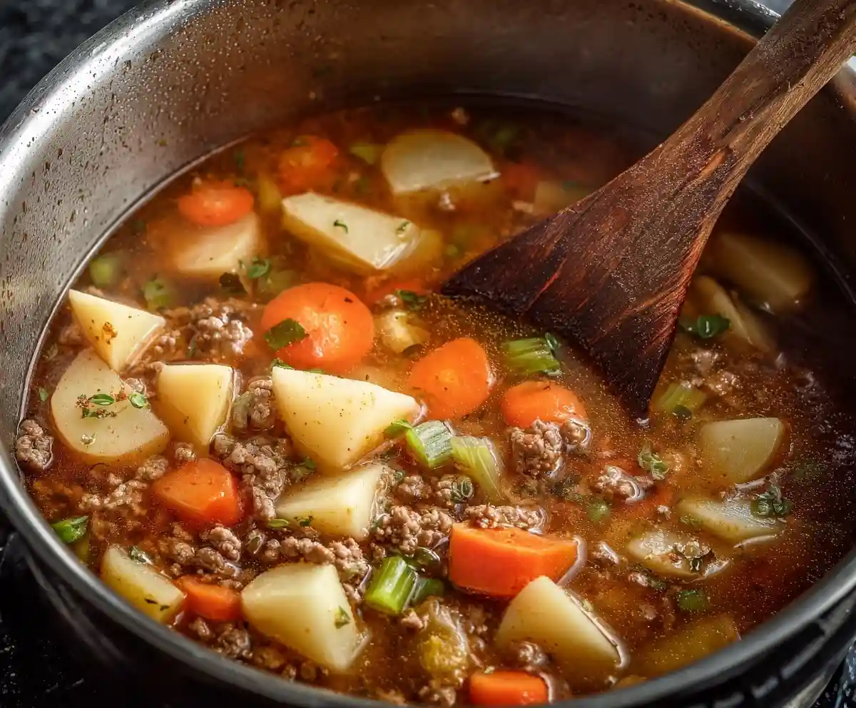 Savory & Simple Crock Pot Poor Mans Stew Recipe for Dinner