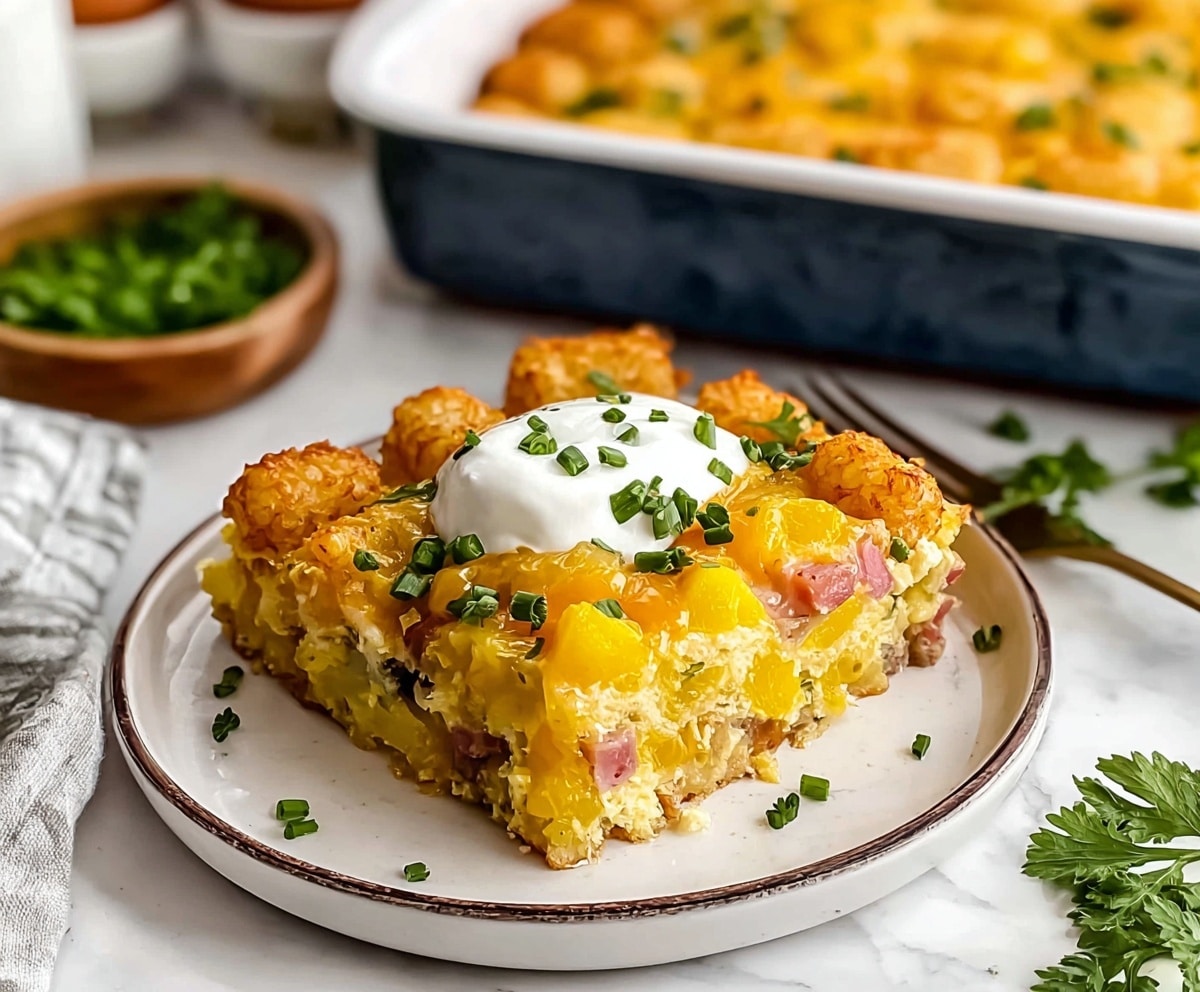 Breakfast Casserole with Tater Tots Recipe