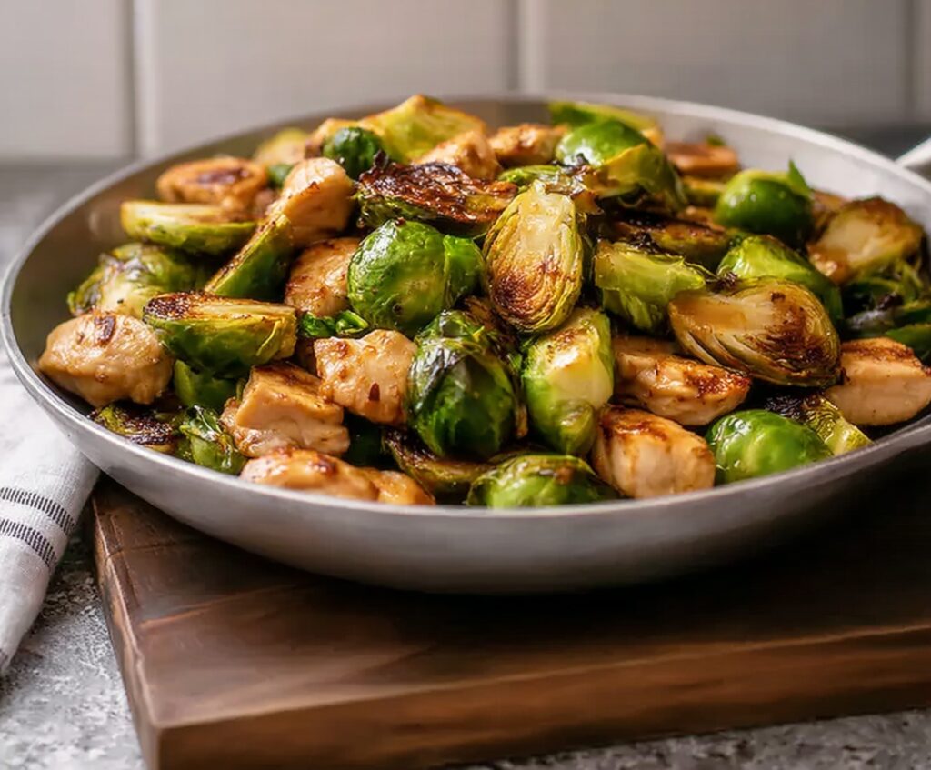 brussels sprouts and chicken