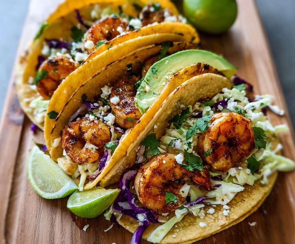 cilantro lime shrimp tacos