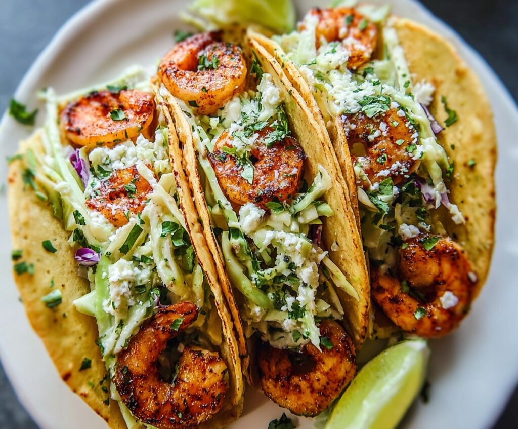 cilantro lime shrimp tacos