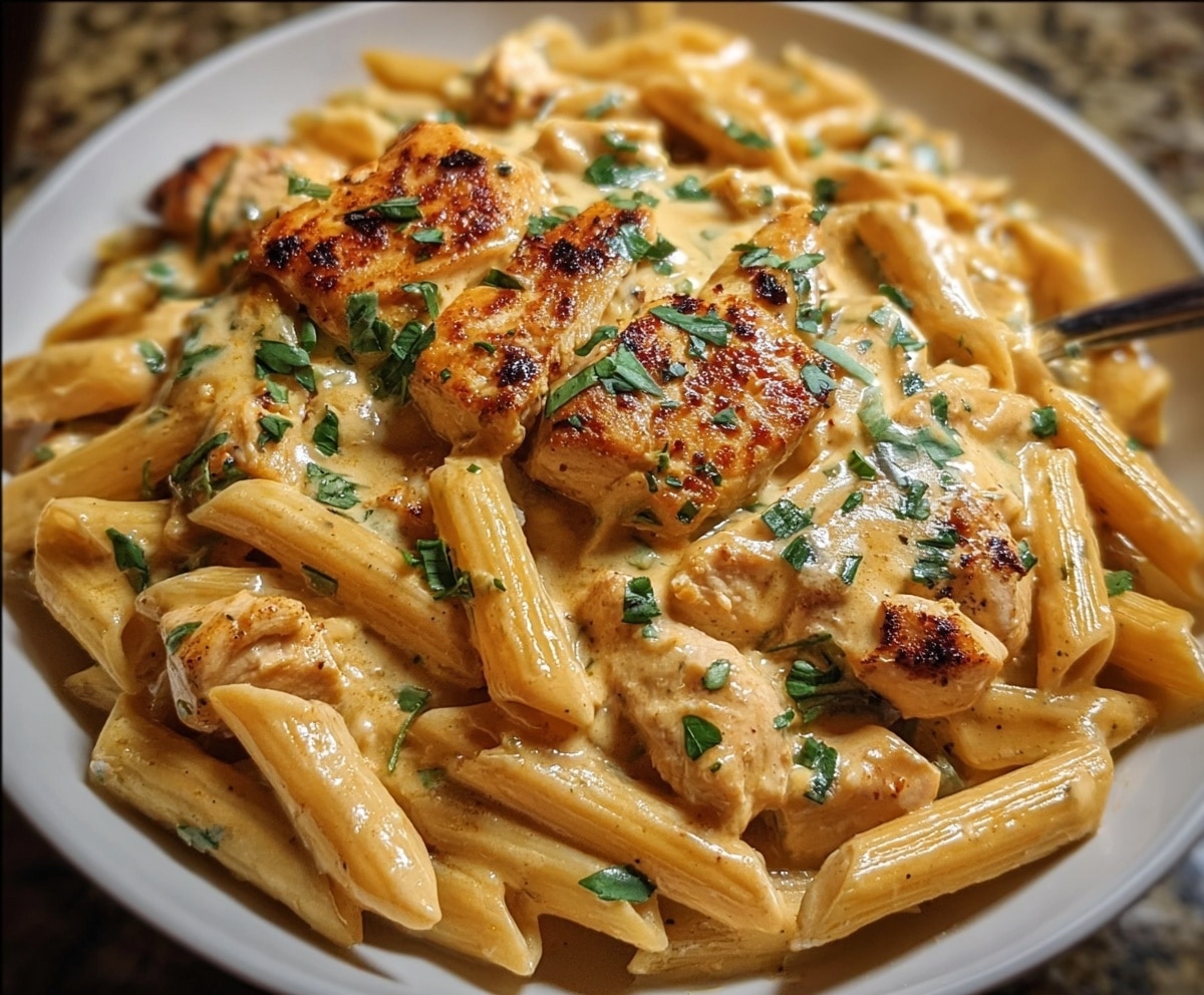 Creamy Cajun Chicken Penne Pasta