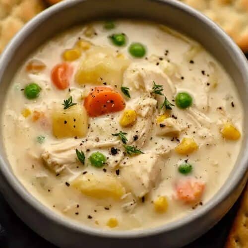 creamy chicken pot pie soup