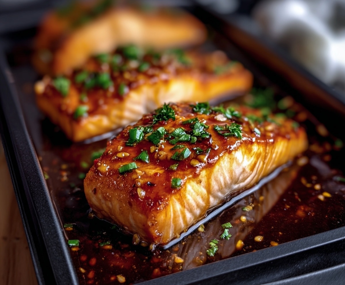 Crispy Honey Garlic Glazed Salmon Recipe