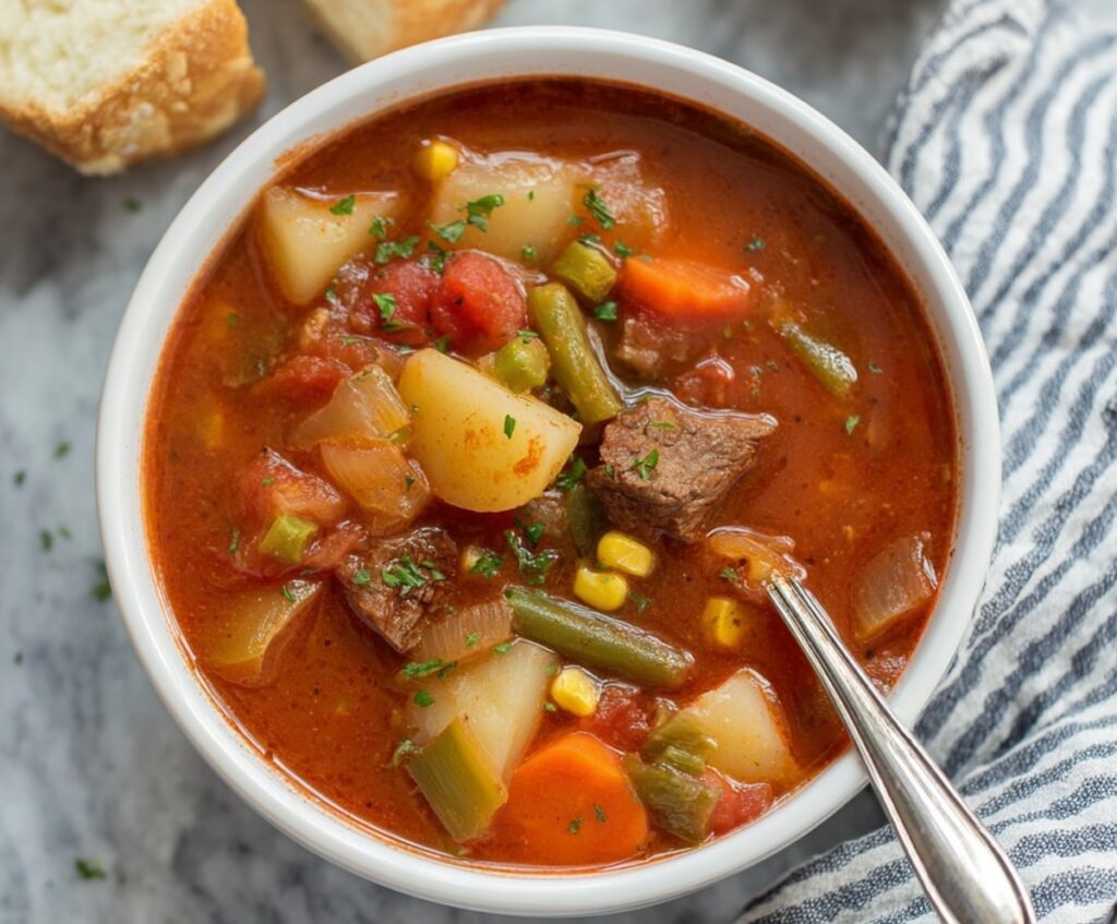 Crockpot Vegetable Beef Soup Recipe