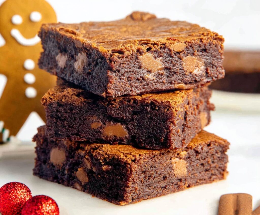 Gingerbread brownies