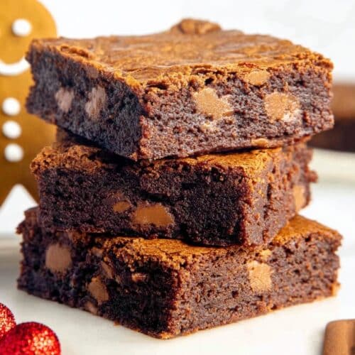 Gingerbread brownies