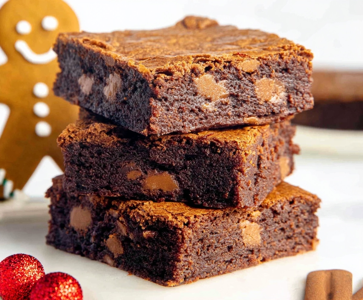 Gingerbread brownies