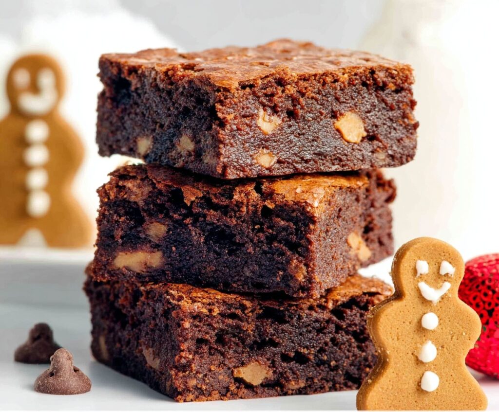 Gingerbread brownies