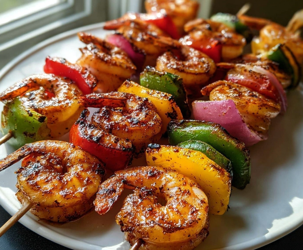 Amazing Grilled Shrimp Kabobs in 3 Minutes