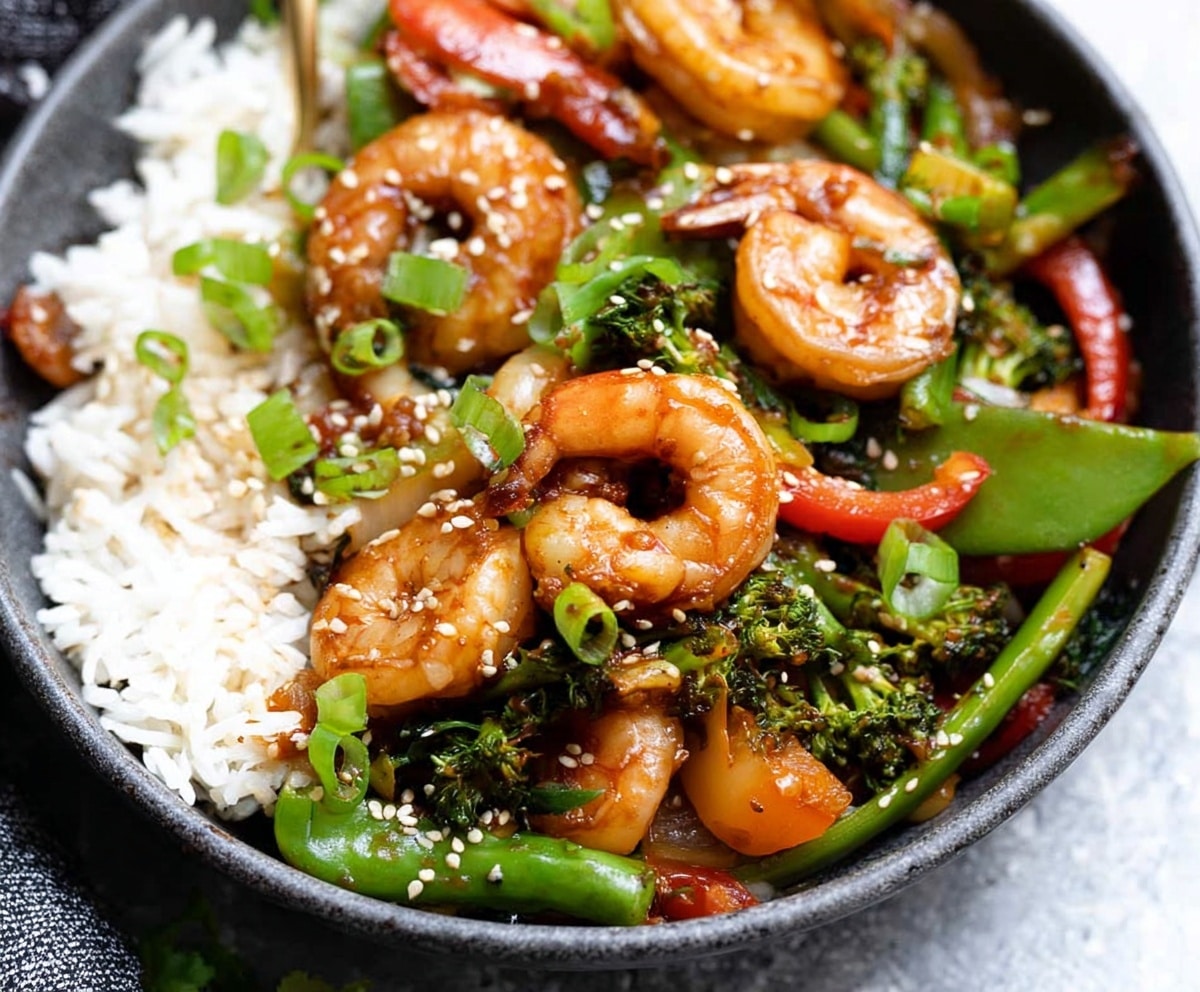garlic shrimp stir fry