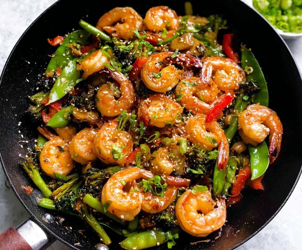  garlic shrimp stir fry