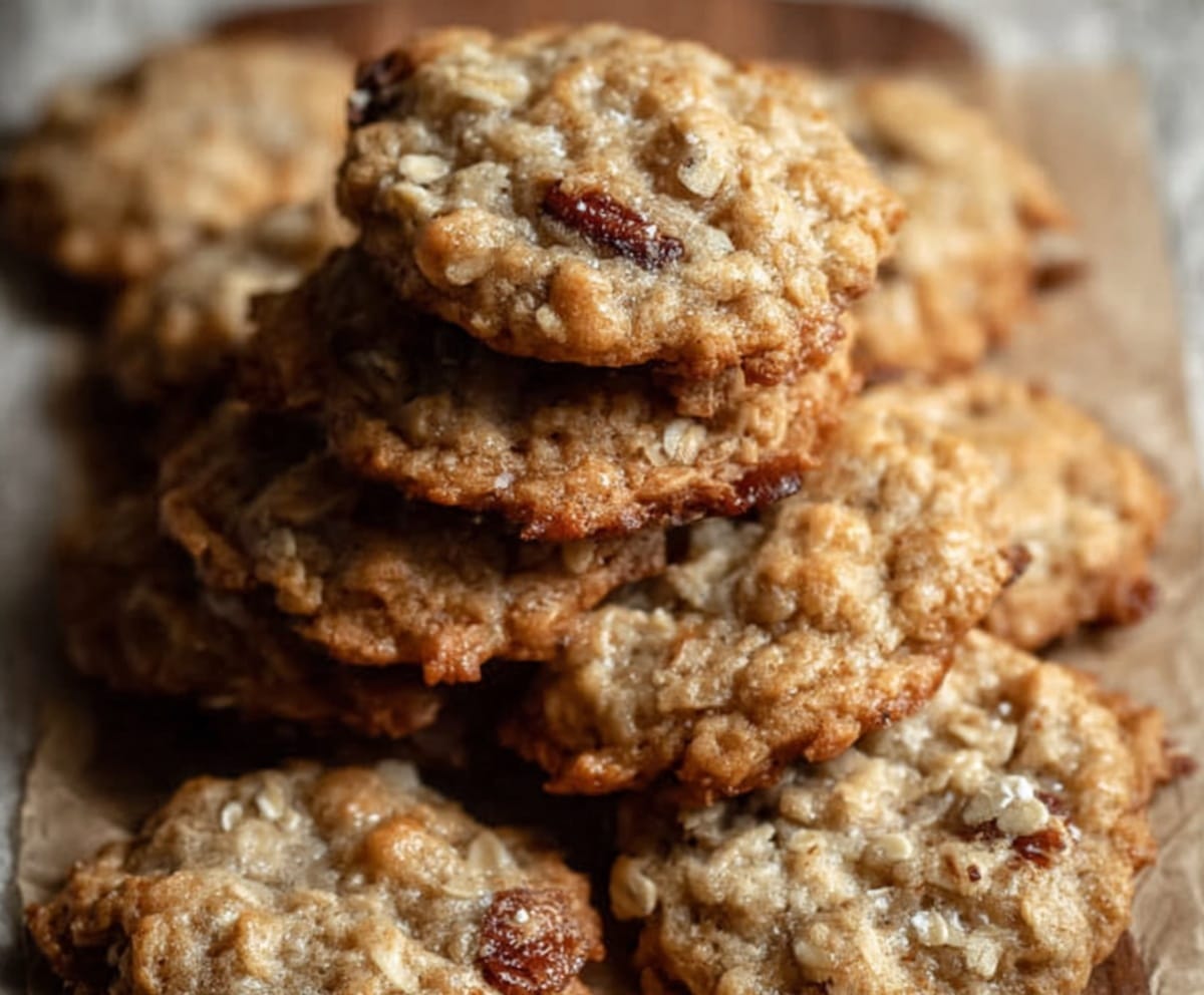 Quick Salty Caramel and Pecan Oatmeal Cookies