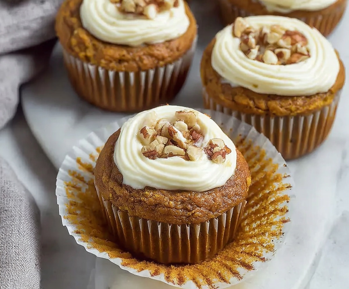 Pumpkin cream cheese muffins