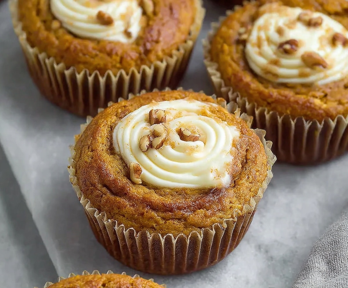 Pumpkin cream cheese muffins
