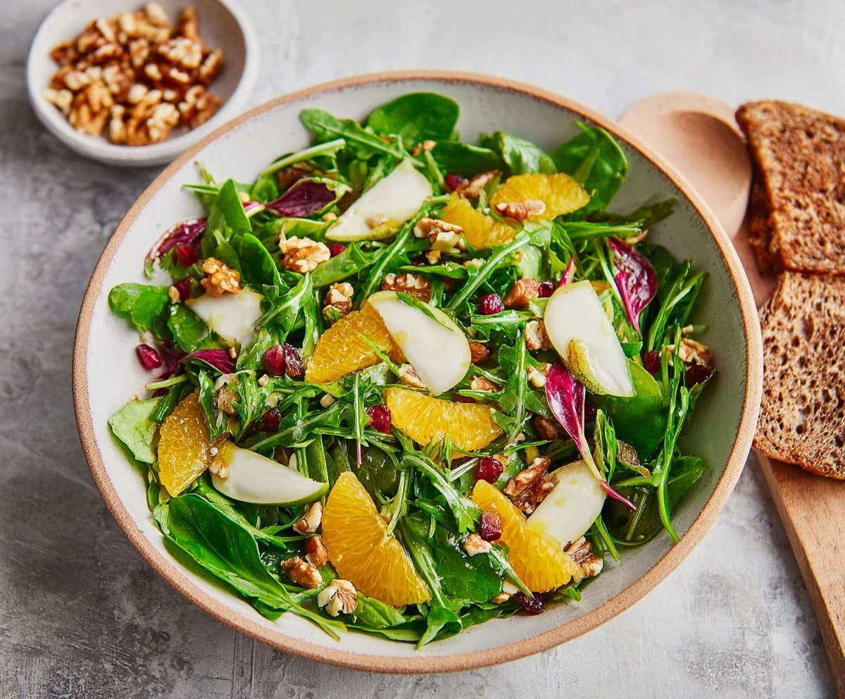 Winter Salad with Oranges, Goat Cheese & Walnuts