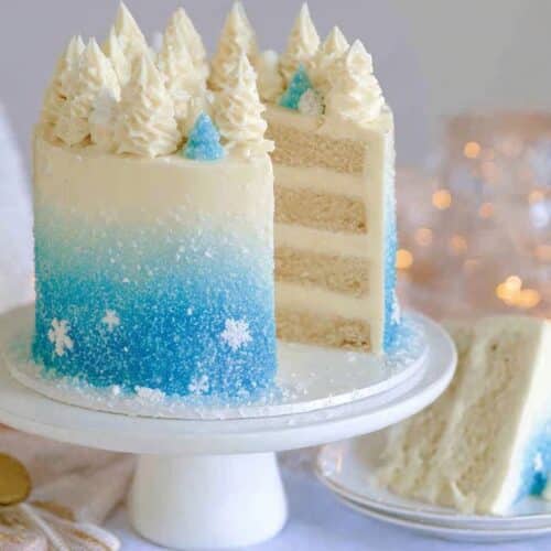 Winter Wonderland White Chocolate Cake