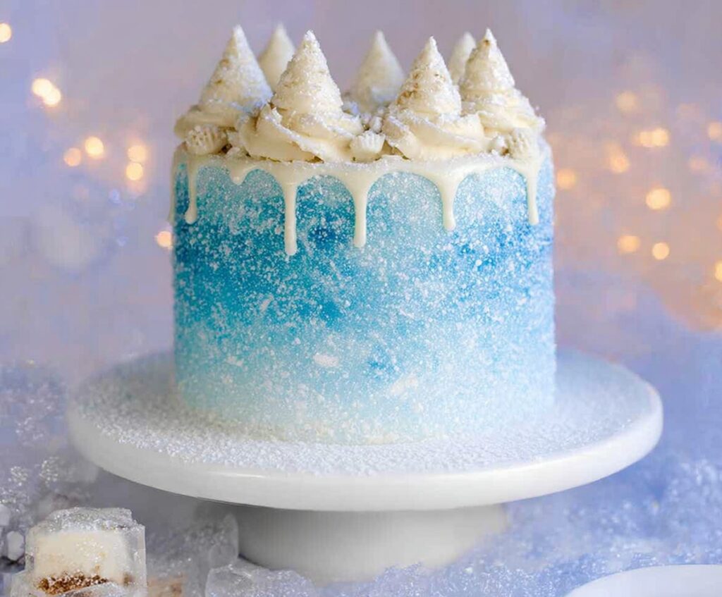  Winter Wonderland White Chocolate Cake