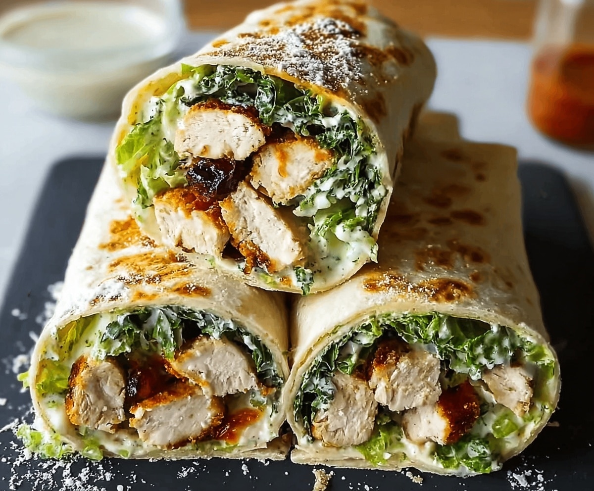 chicken ceasar wrap