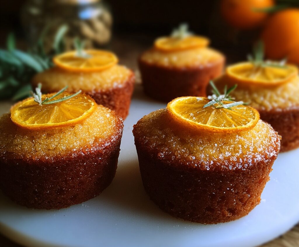 orange ginger honey cakes