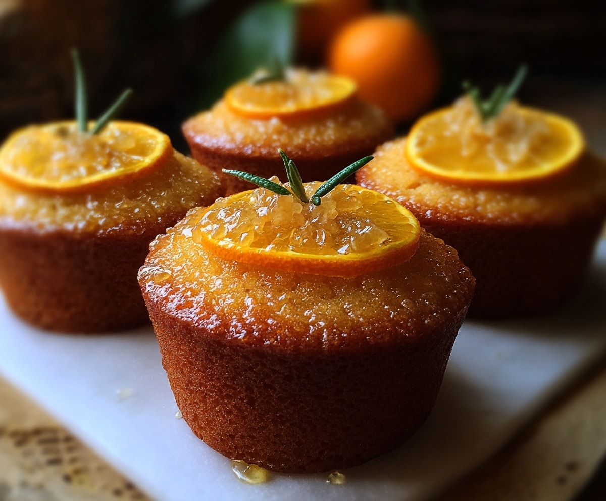 orange ginger honey cakes