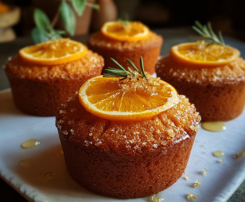 orange ginger honey cakes