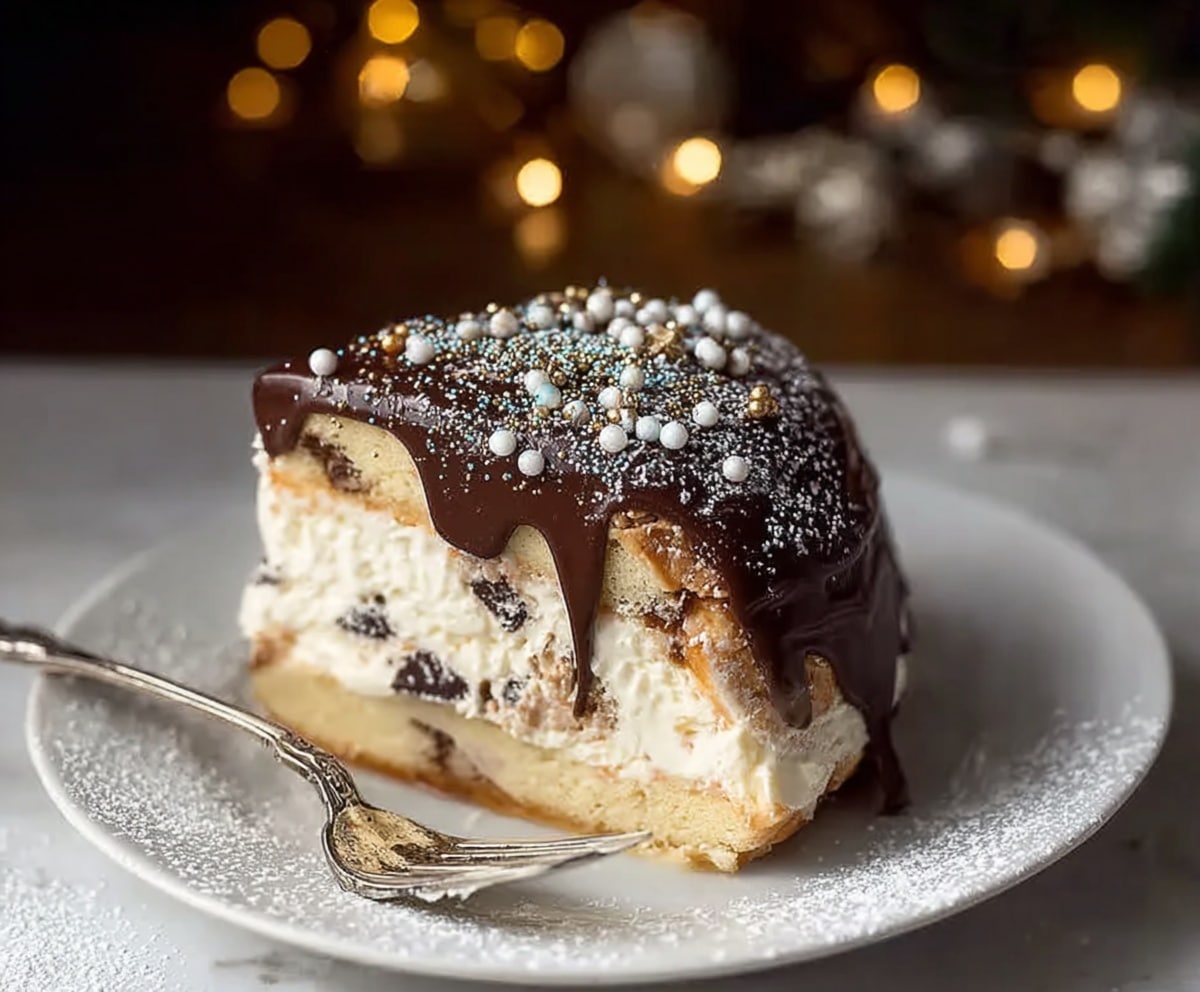 Tasty Panettone Ice Cream Cake
