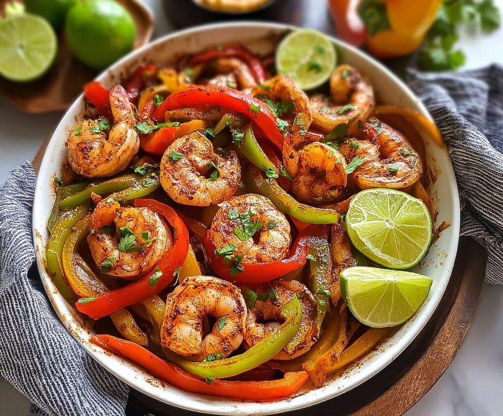 shrimp fajitas