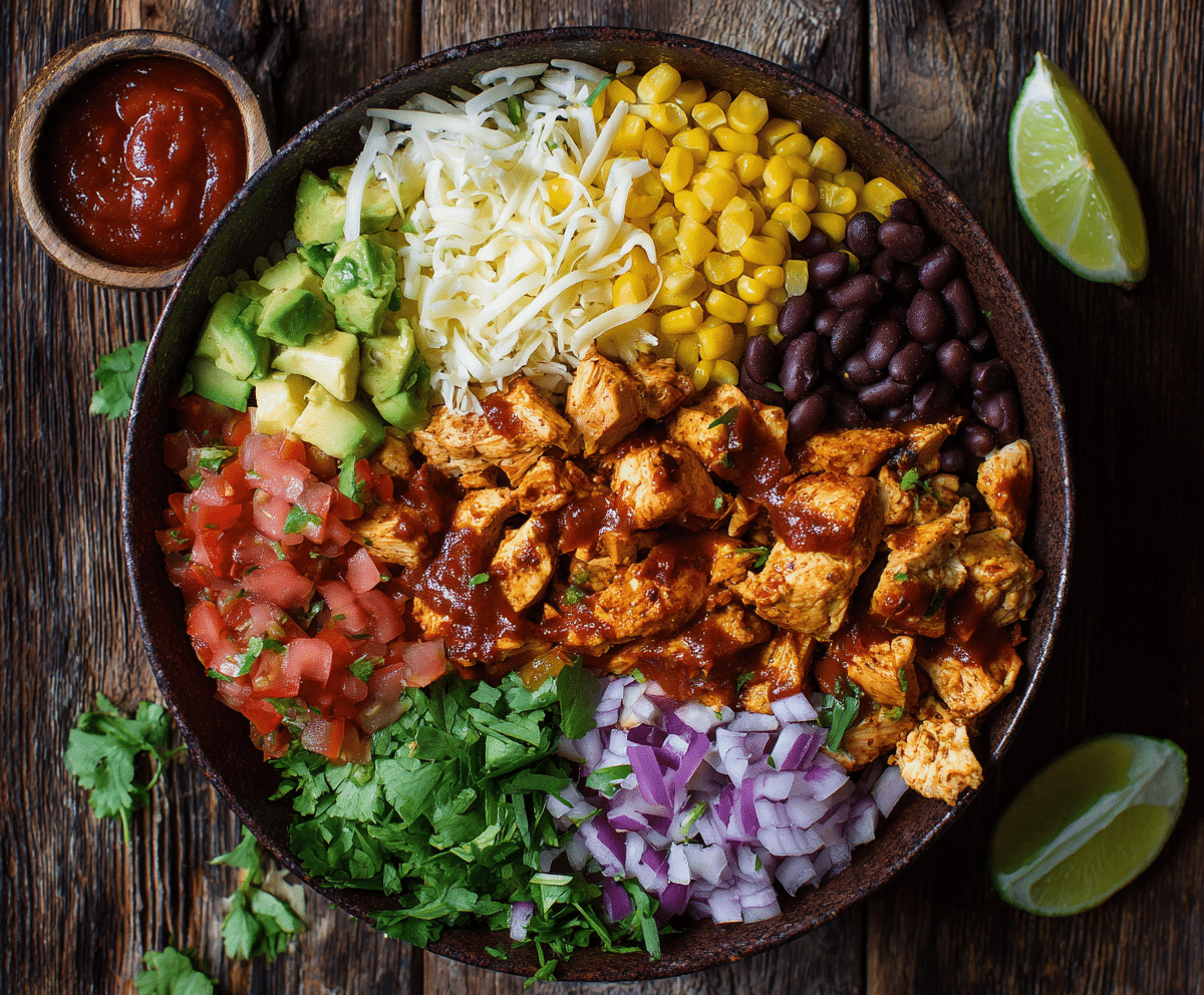 One Pan Chicken Burrito Bowl (Delicious &amp; Easy)