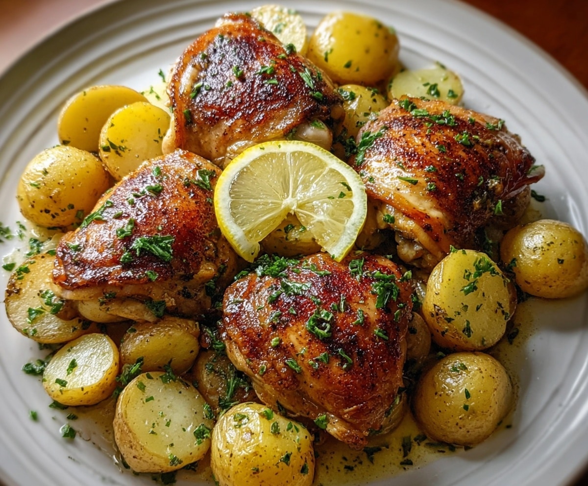Chicken Thighs and Potatoes
