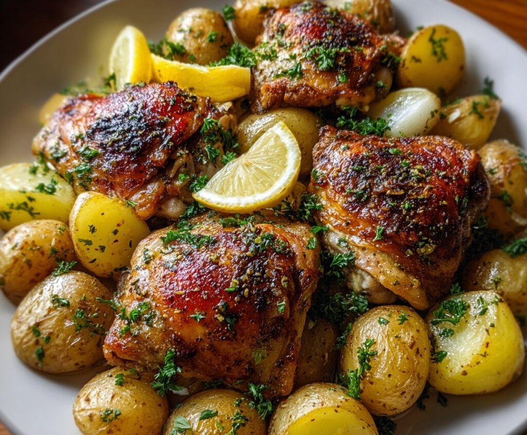 Chicken Thighs and Potatoes