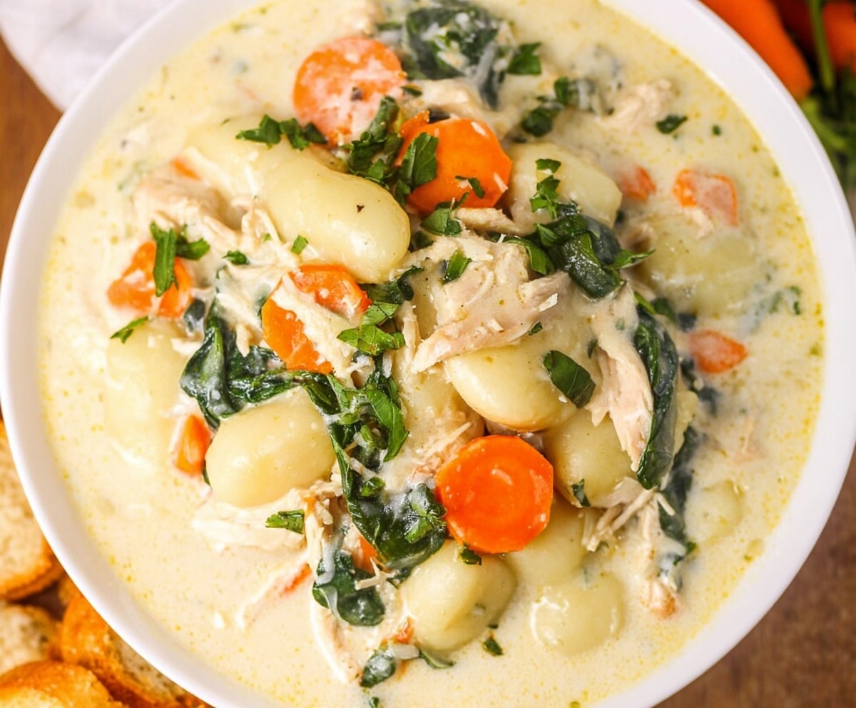 Crockpot Chicken Gnocchi Soup