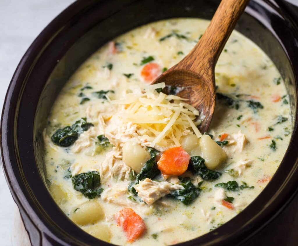 Crockpot Chicken Gnocchi Soup