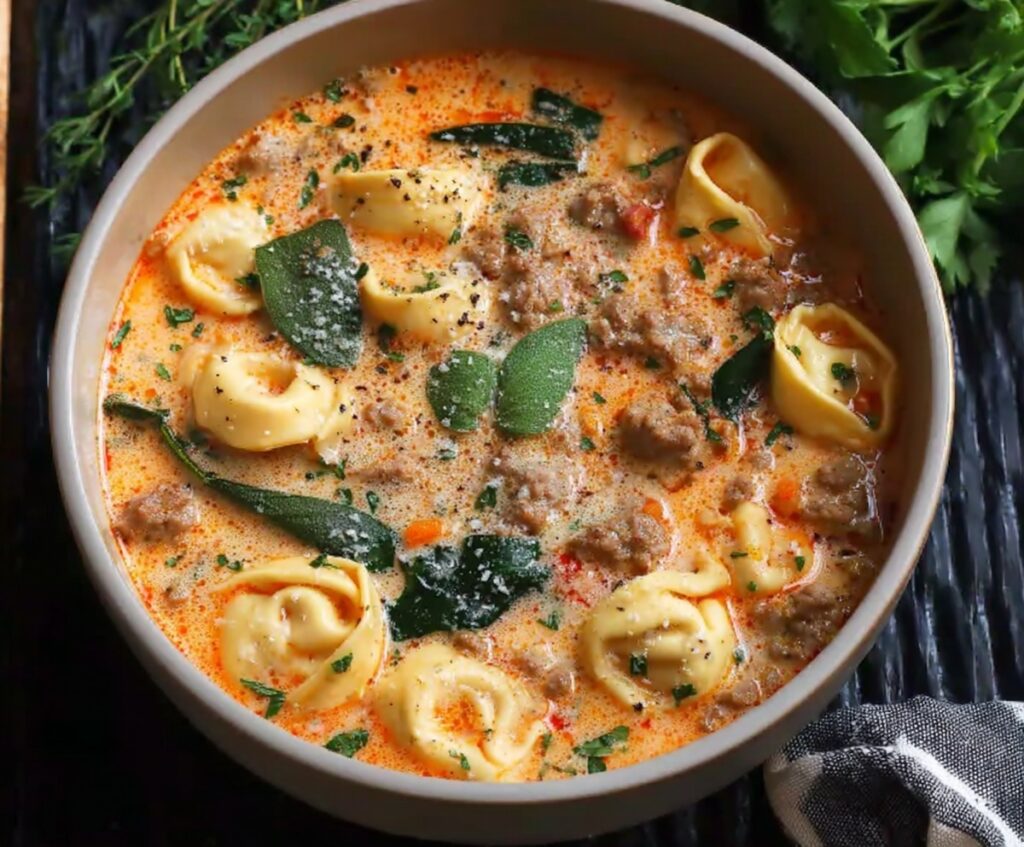 sausage tortellini soup