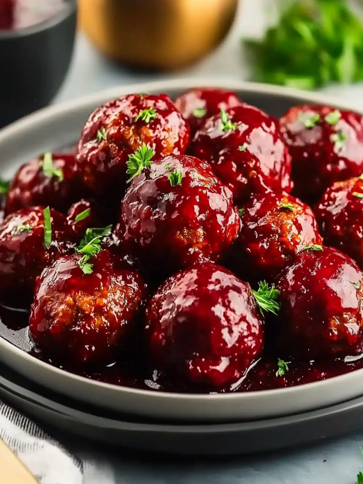 Perfect Cranberry Meatballs