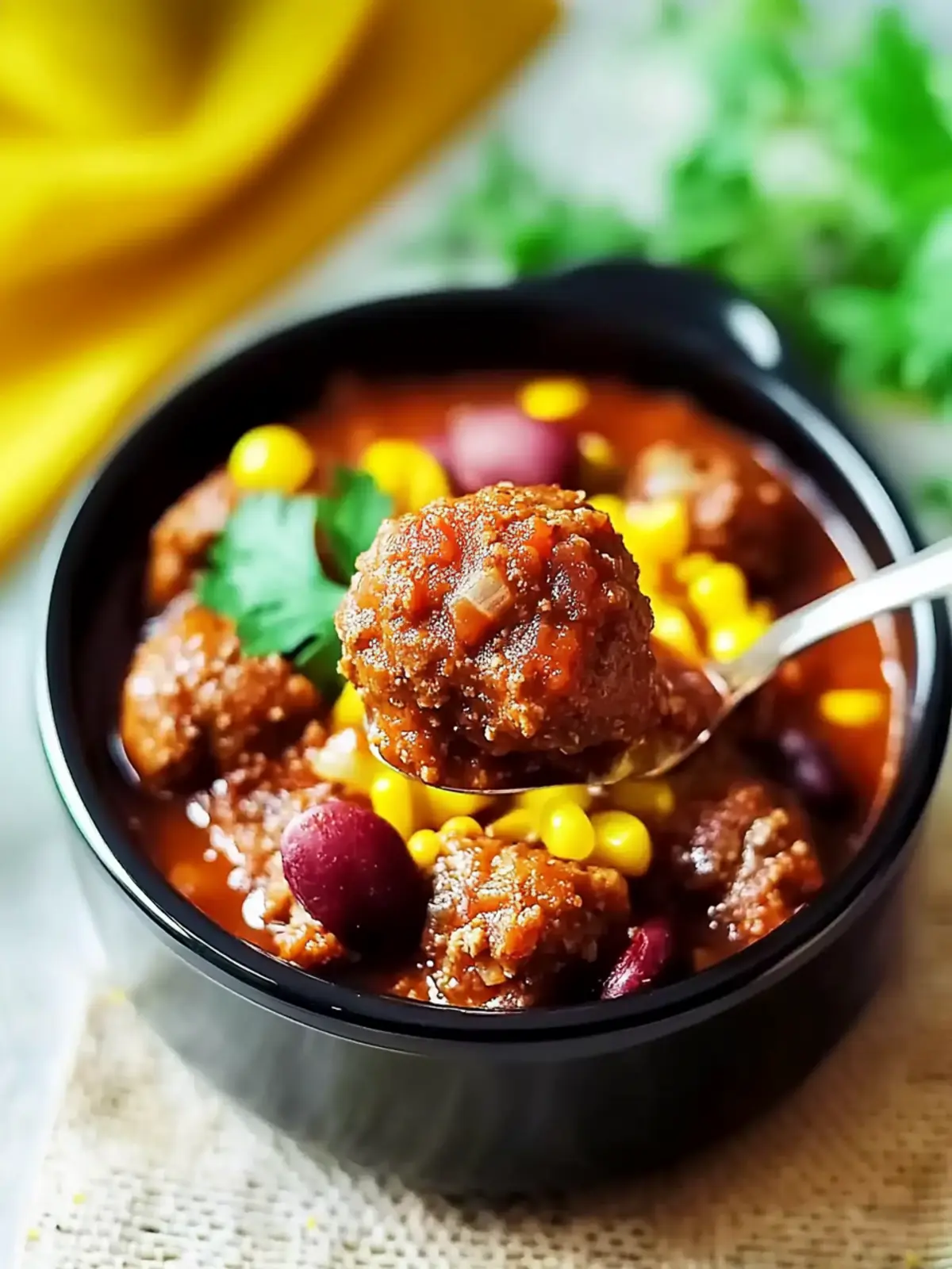 Slow Cooker Chili Meatballs