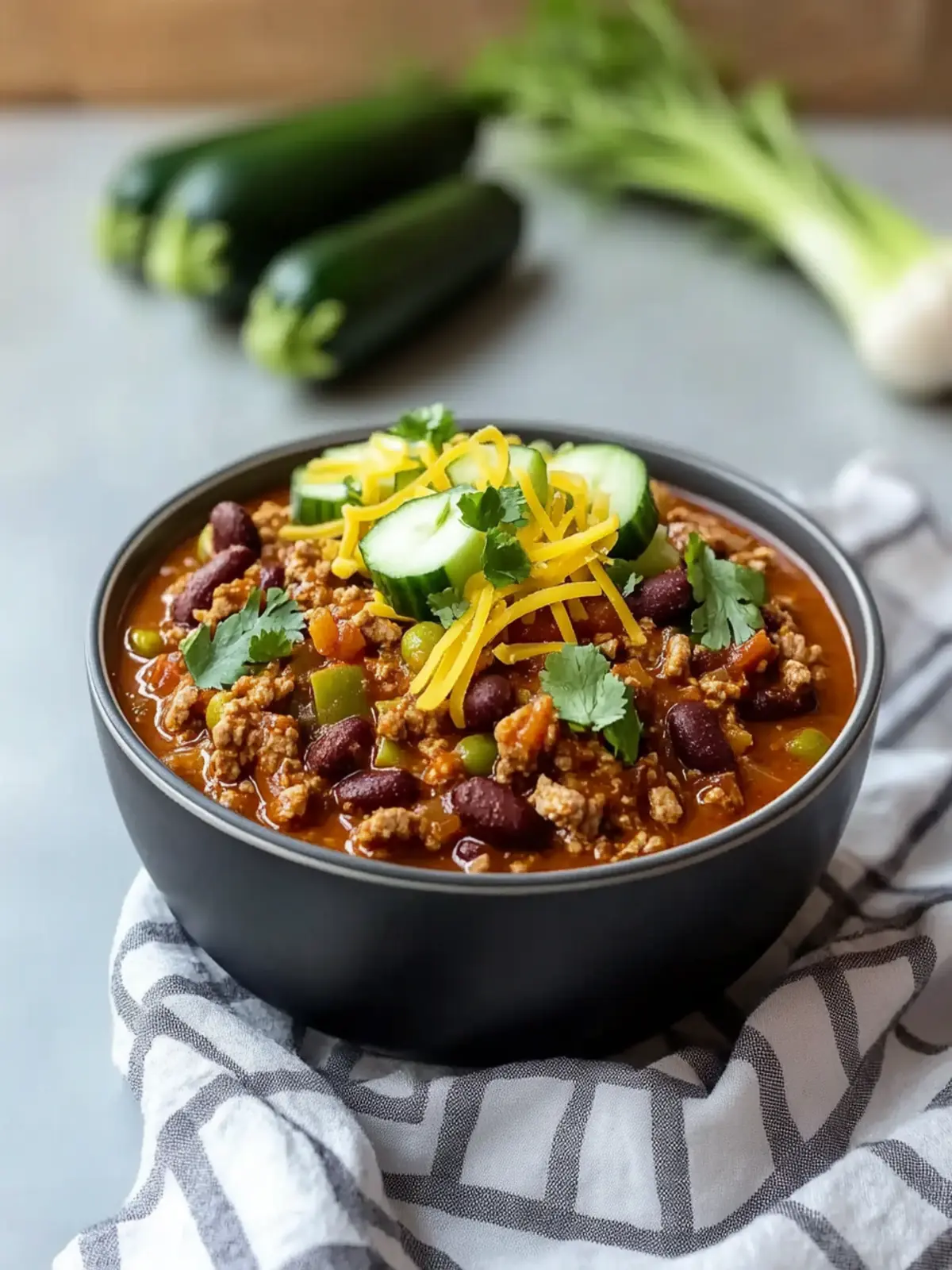 Turkey and Zucchini Chili