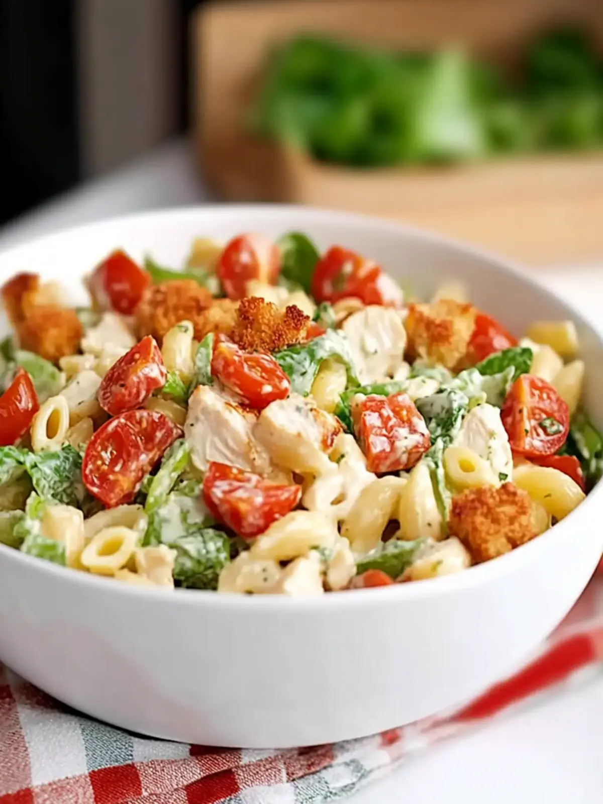 Tasty Chicken Ranch BLT Pasta Salad