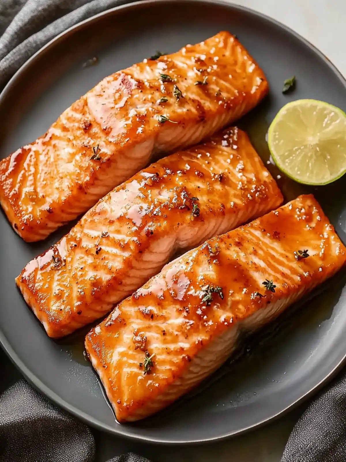 Quick Air Fryer Maple Glazed Salmon