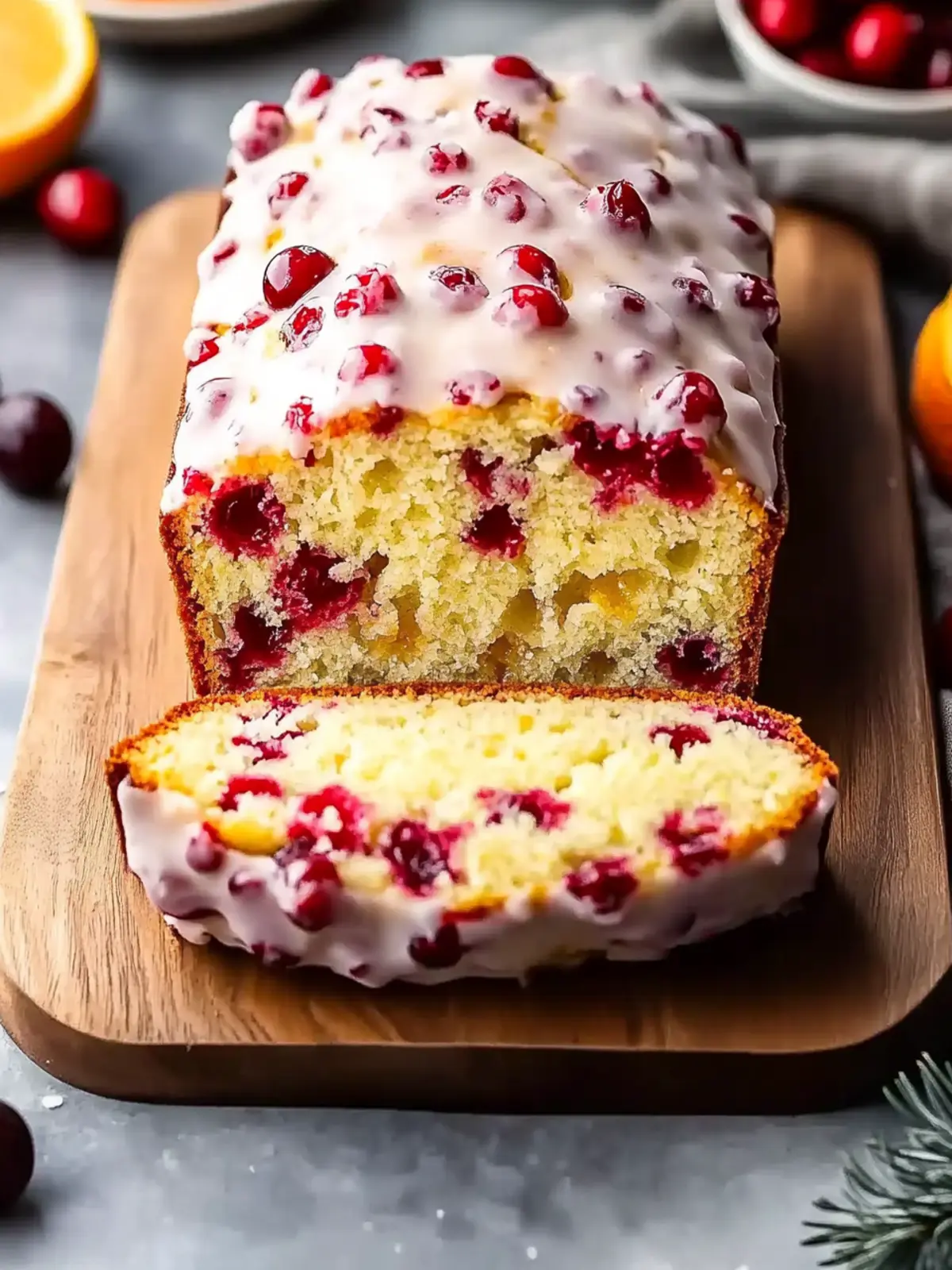 Sweet Cranberry Orange Bread