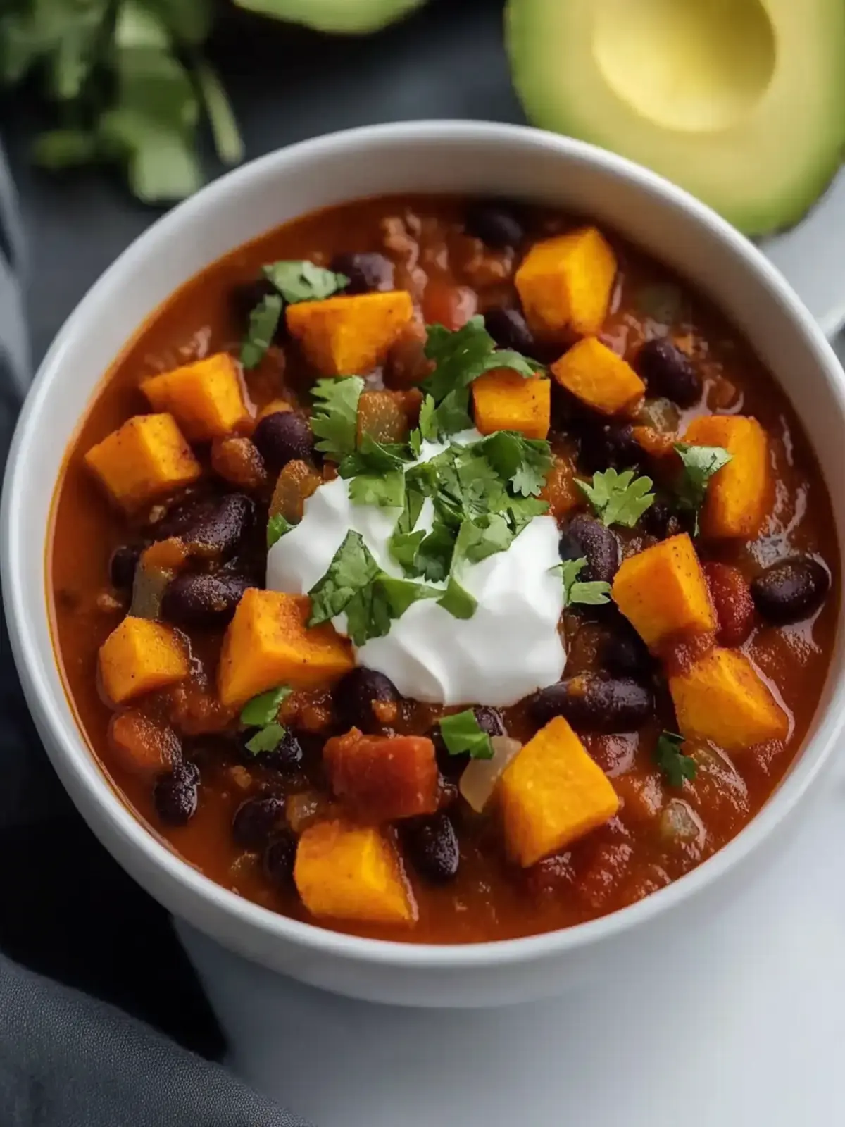 Slow Cooker Sweet Potato Chili