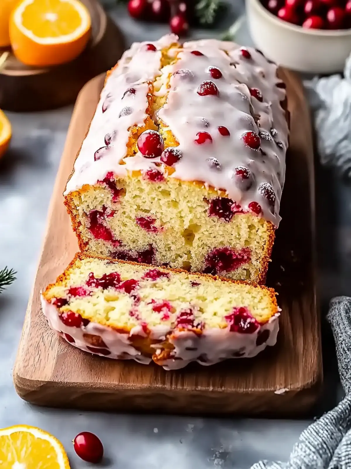 Sweet Cranberry Orange Bread