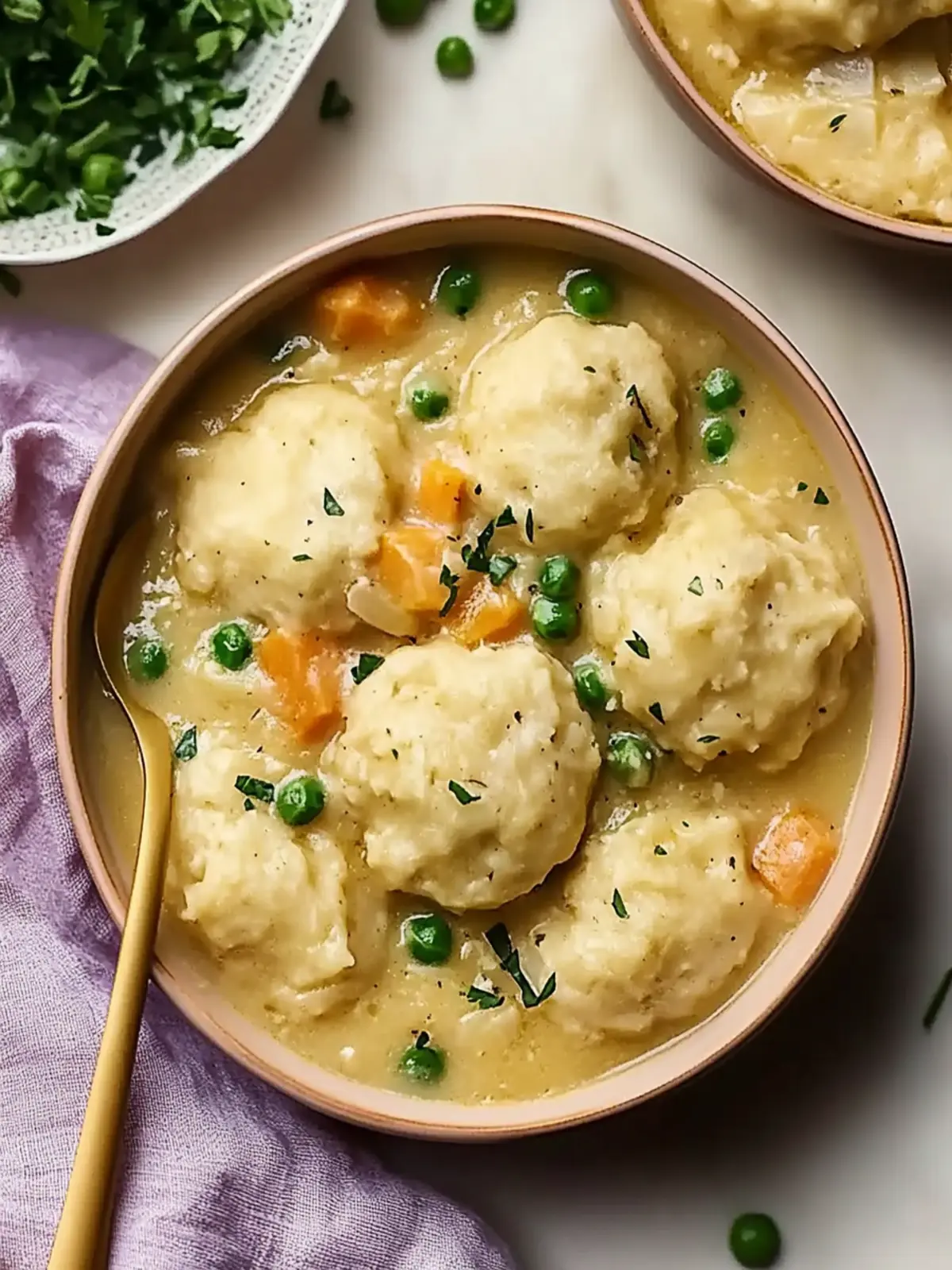 Warm Crockpot Chicken and Dumplings