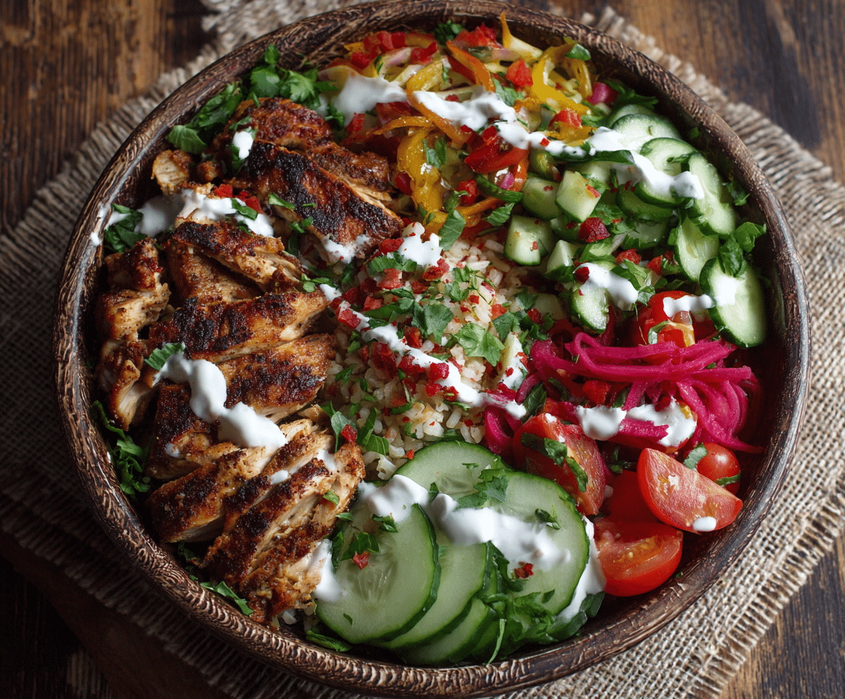 Healthy Chicken Shawarma Bowl